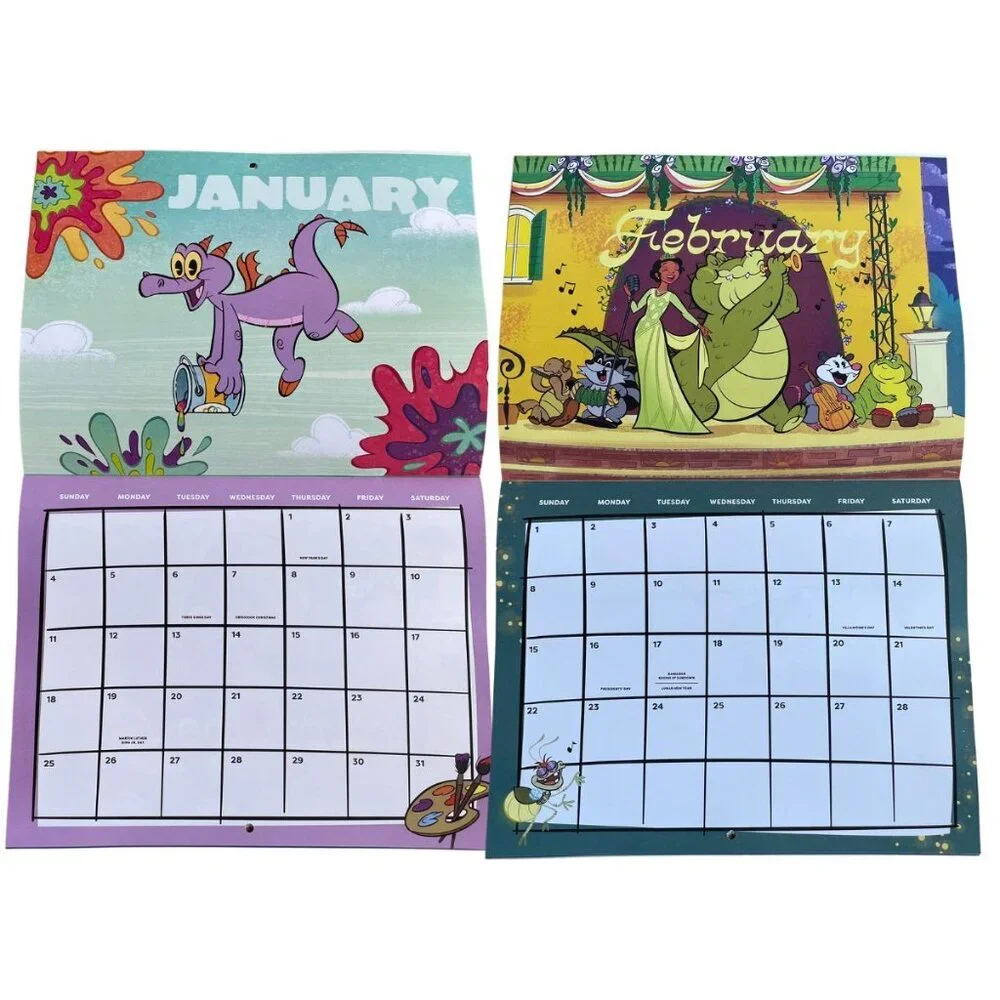 NEW‎ Set of 2 2026 Disney DisneyWorld Annual Passholder Exclusive Calendar